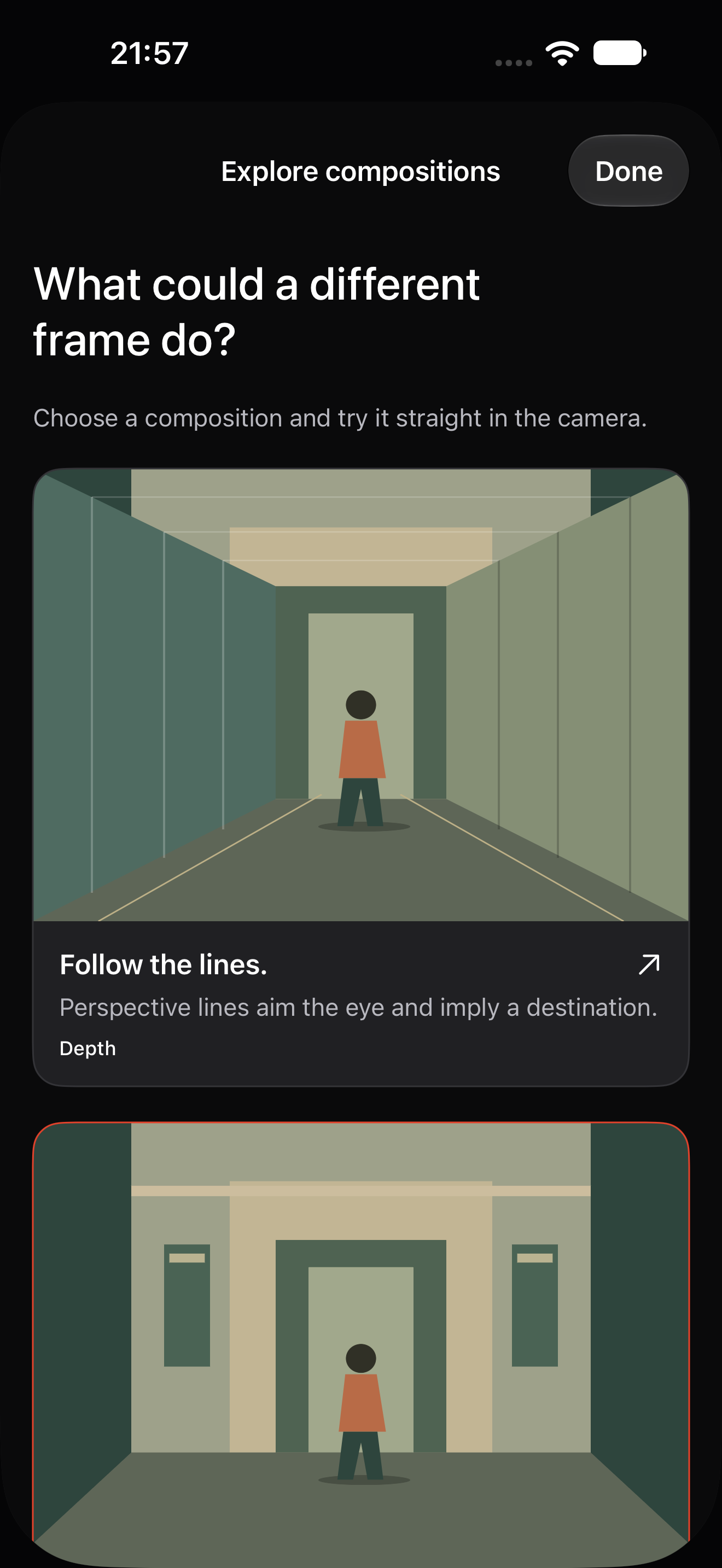 Adunor composition gallery with correctly proportioned illustrations and short explanations.